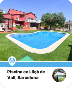 piscina y barbacoa en llica de vall